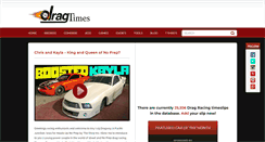 Desktop Screenshot of dragtimes.com